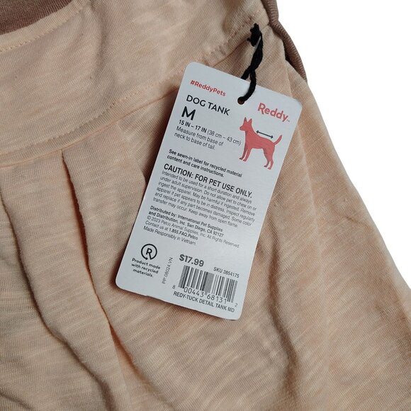Reddy Dog Medium Lightweight Pleated Tank Top In Beige With Recycled Material - Picture 3 of 5